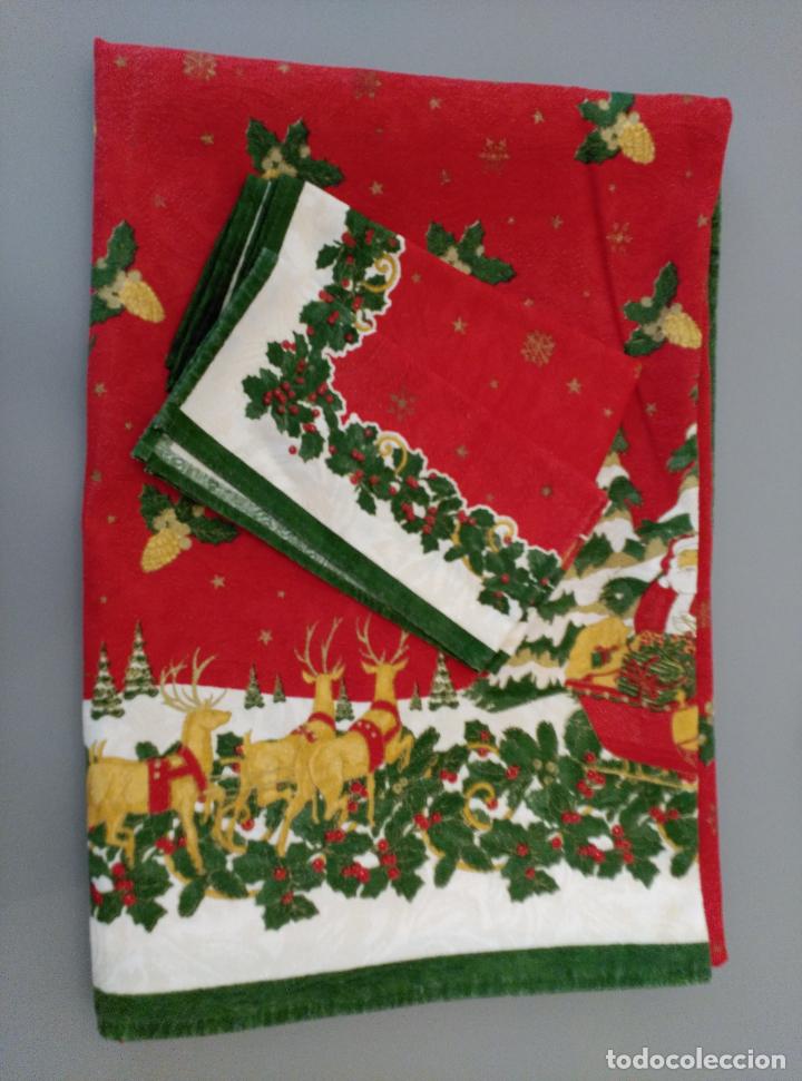 Segunda mano: lote manteles navide&ntilde;os - Foto 1