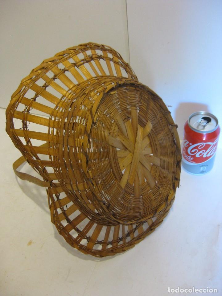 Segunda mano: Cesto mimbre de ca&ntilde;a trenzada - Foto 3