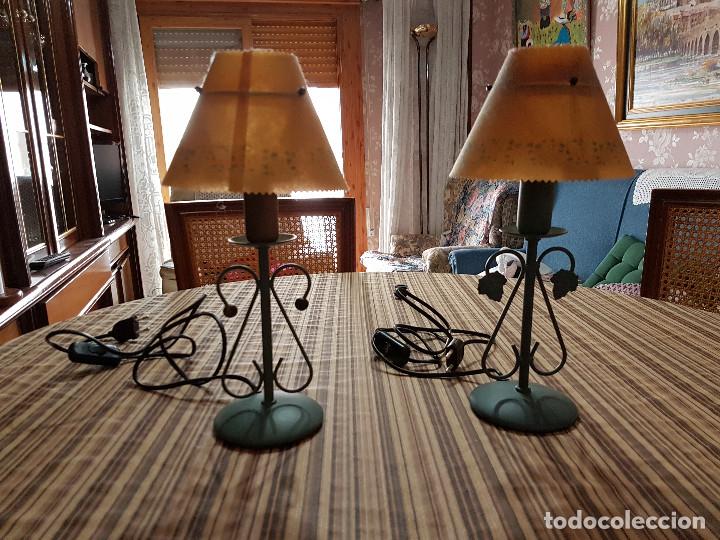 Segunda mano: Conjunto l&aacute;mparas forja - Foto 5