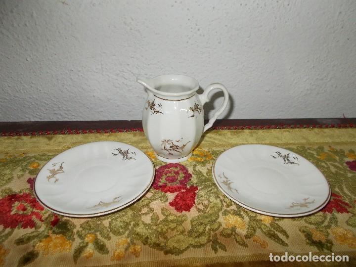 Segunda mano: Lechera y 2 platos porcelana MAO - Foto 1