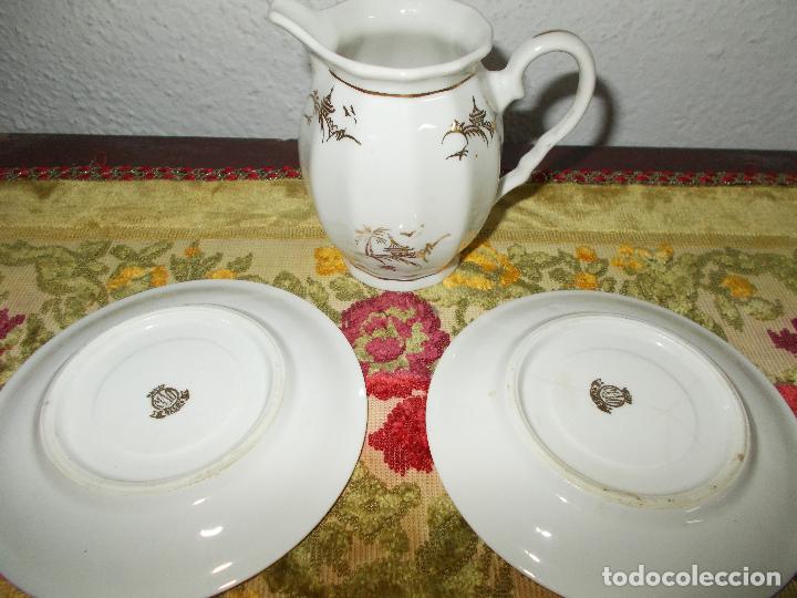 Segunda mano: Lechera y 2 platos porcelana MAO - Foto 2