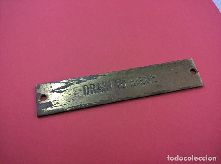 Segunda mano: CHAPA DRAIN TO BILGE-CAJ 4 - Foto 1