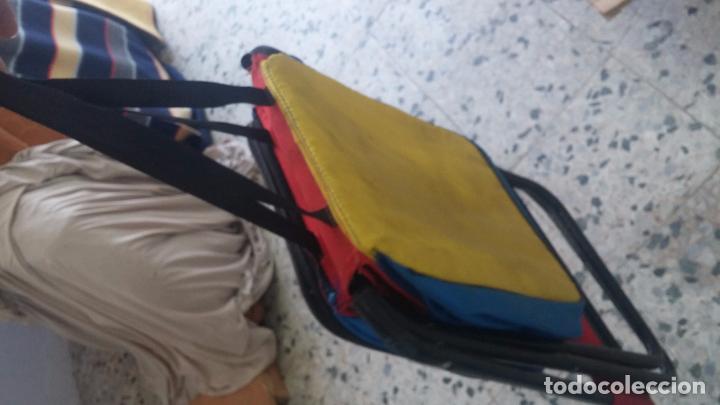 Segunda mano: Silla plegable con bolsa nevera para pesca, playa, etc. - Foto 3