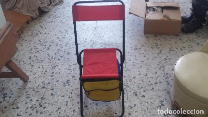 Segunda mano: Silla plegable con bolsa nevera para pesca, playa, etc. - Foto 13