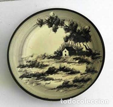 Segunda mano: Plato pintado a mano. Marca Sambo. Firmado - Foto 2