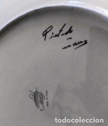 Segunda mano: Plato pintado a mano. Marca Sambo. Firmado - Foto 5