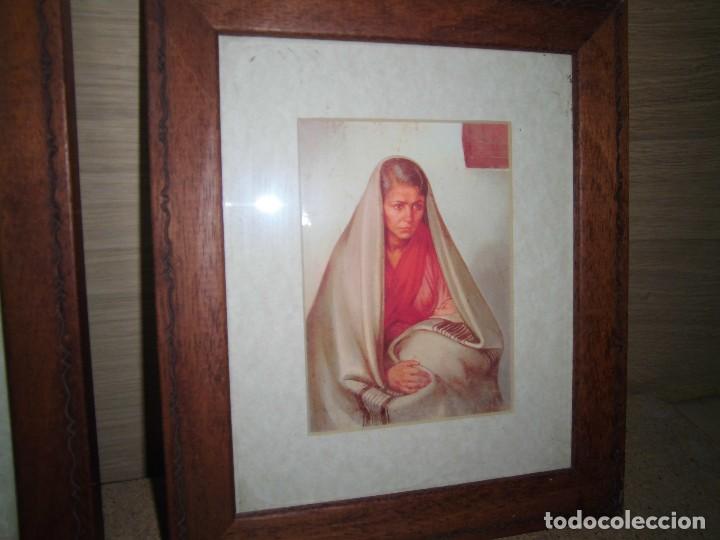 Segunda mano: dos cuadros con laminas de ancianos - Foto 3