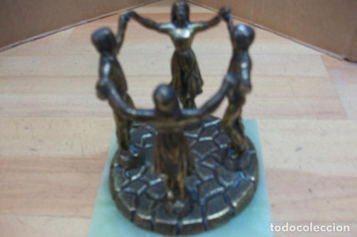 Segunda mano: ESTATUA DE BRONCE-RONDA DE BAILARINES - Foto 5
