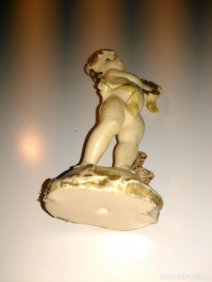 Segunda mano: FIGURA DE NI&Ntilde;O O QUERUBIN, TOCANDO UN ARPA. - Foto 5