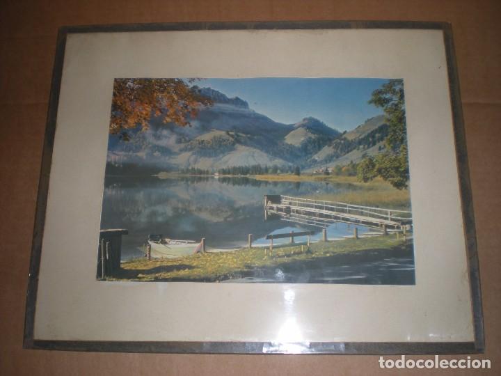 Segunda mano: fotograf&iacute;a con cristal 29x20cm y con marco 41x33cm - Foto 2