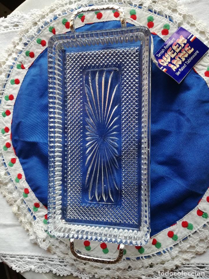 Segunda mano: BANDEJA CRYSTAL - QUEEN ANNE - ENGLAND. - Foto 1