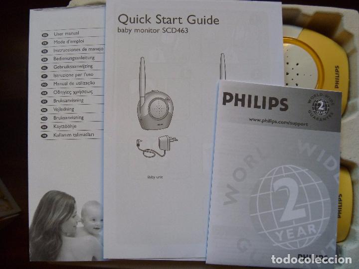 Segunda mano: Intercomunicador Philips vigilabeb&eacute;s audio digitales - Foto 5