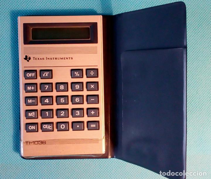 Segunda mano: CALCULADORA TEXAS INSTRUMENTS TI-1036. Con estuche. - Foto 3