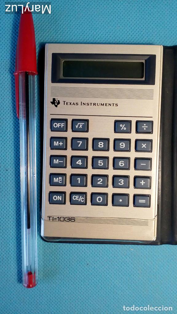 Segunda mano: CALCULADORA TEXAS INSTRUMENTS TI-1036. Con estuche. - Foto 4