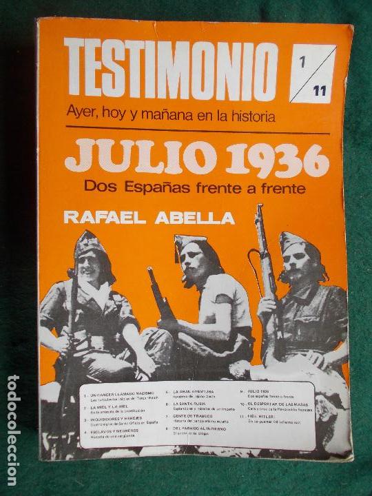 Segunda mano: Antigua revista testimonio del 1 al 11 - Foto 1