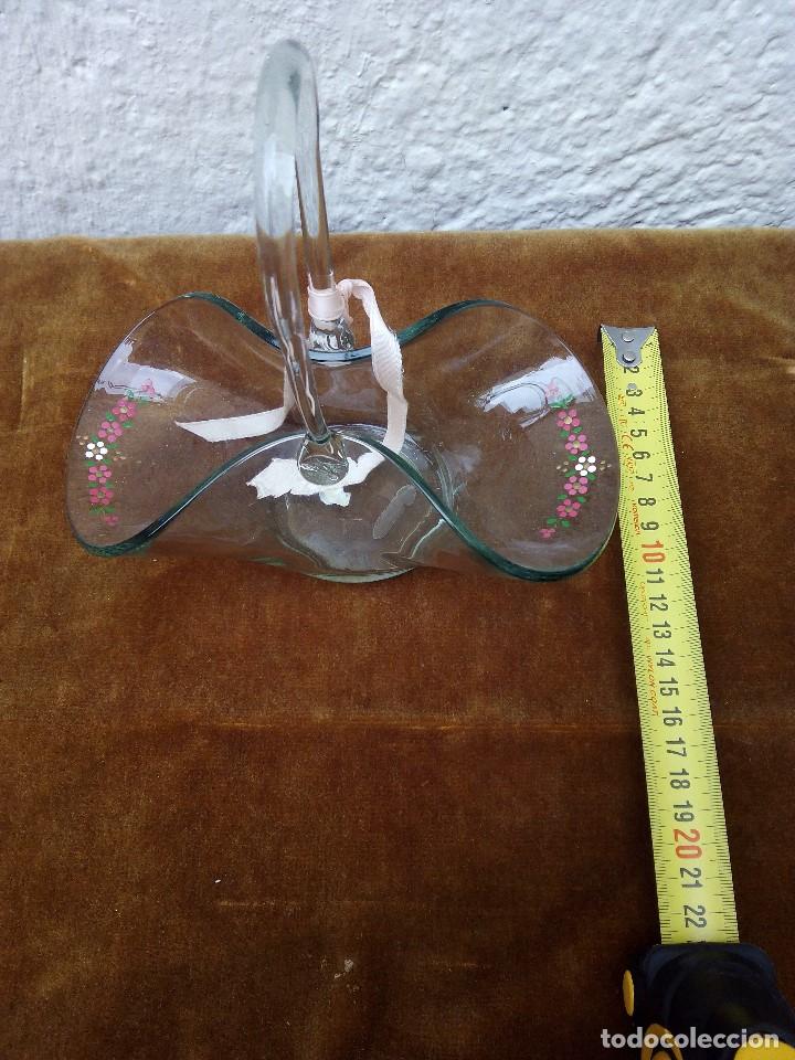 Segunda mano: Cesta de cristal, centro de mesa. - Foto 1