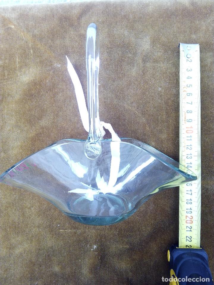Segunda mano: Cesta de cristal, centro de mesa. - Foto 2