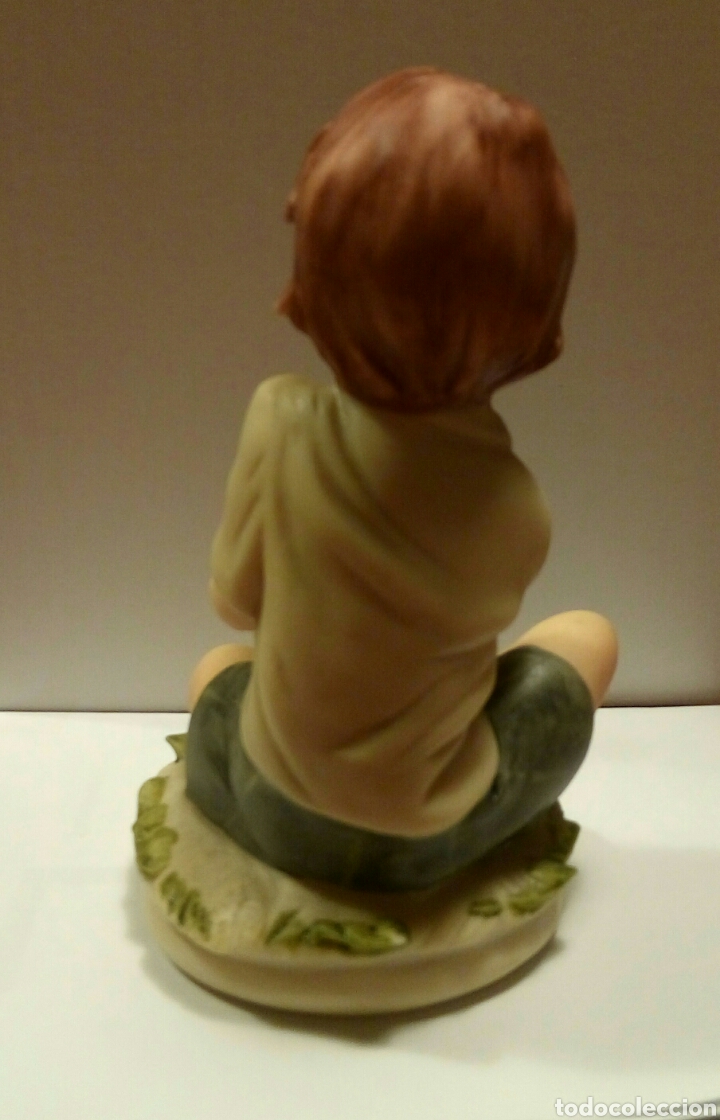 Segunda mano: Figura ni&ntilde;o con pajaro - Foto 4
