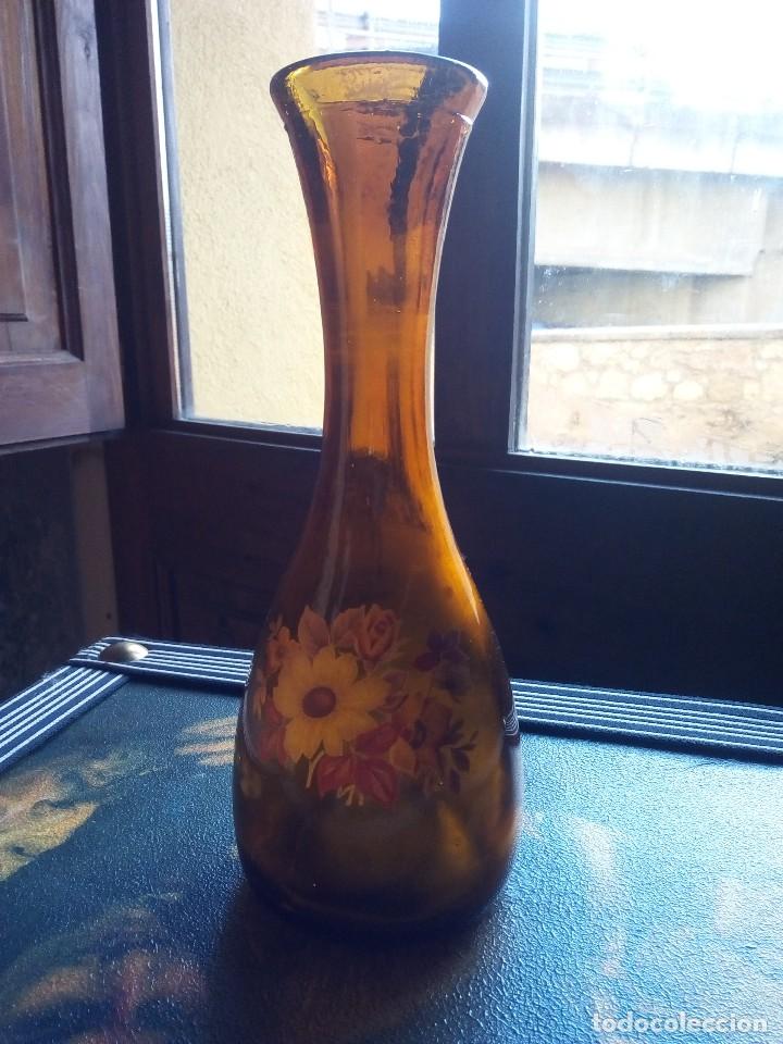 Segunda mano: JARRON-FLORERO-FLORES PINTADAS - Foto 1