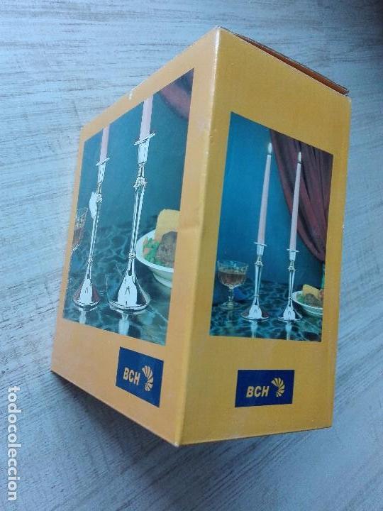 Segunda mano: Juego de candeleros - silver plated & gold plated - BCH - sin usar - Foto 1