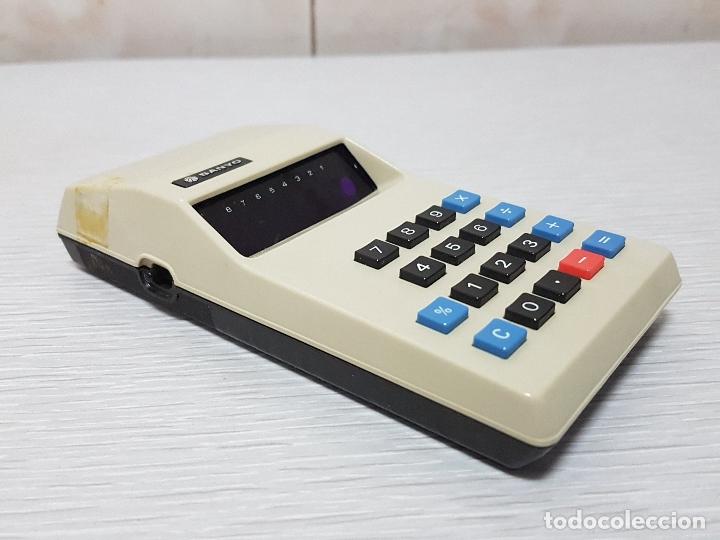 Sanyo CX-8123 Taschenrechner Vintage Calculator Digital Grün (Gebraucht