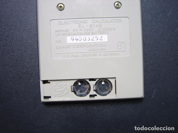 Segunda mano: Calculadora Sharp EI-B149. Falta pilas - Foto 4