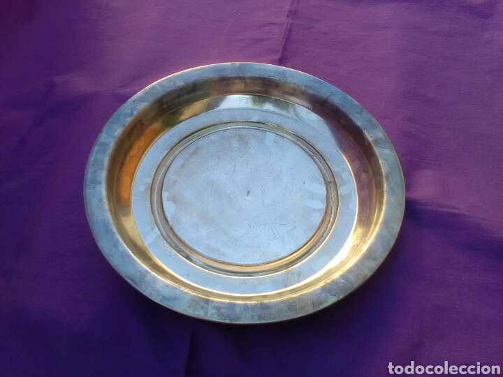 Segunda mano: Bandeja de alpaca plateada - Foto 3