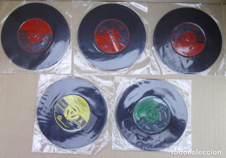 Segunda mano: 5 POSAVASOS  DE 10CM DE DIAMETRO CON FORMA DE DISCO EN GOMA - Foto 2