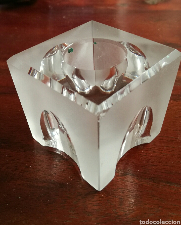 Segunda mano: Portavelas de cristal - Foto 1