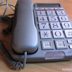 Segunda Mano: ANTIGUO TELEFONO CON Nº GRANDES CON GRABADOR - TELECOM - FUNCIONANDO. Lote 101625279