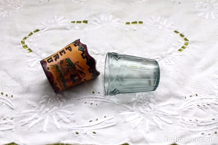 Segunda mano: VASO CHUPITO FORRADO DE CUERO-DE PERU - Foto 5