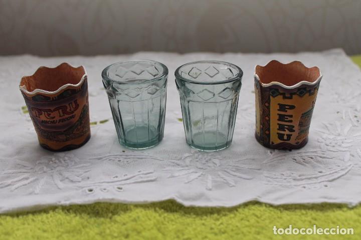 Segunda mano: VASO CHUPITO FORRADO DE CUERO-DE PERU - Foto 6
