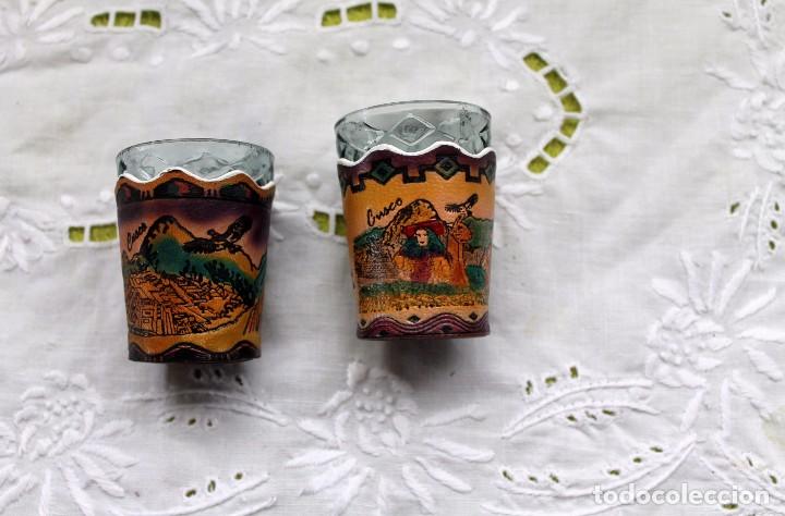 Segunda mano: VASO CHUPITO FORRADO DE CUERO-DE PERU - Foto 8