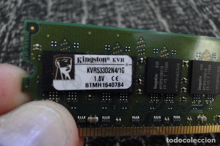 Segunda mano: MEMORIA RAM DDRS 1GB KINGSTON KVR. - Foto 2