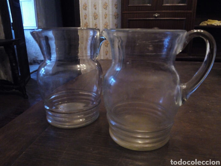 Segunda mano: 2 jarras de cristal soplado - Foto 1