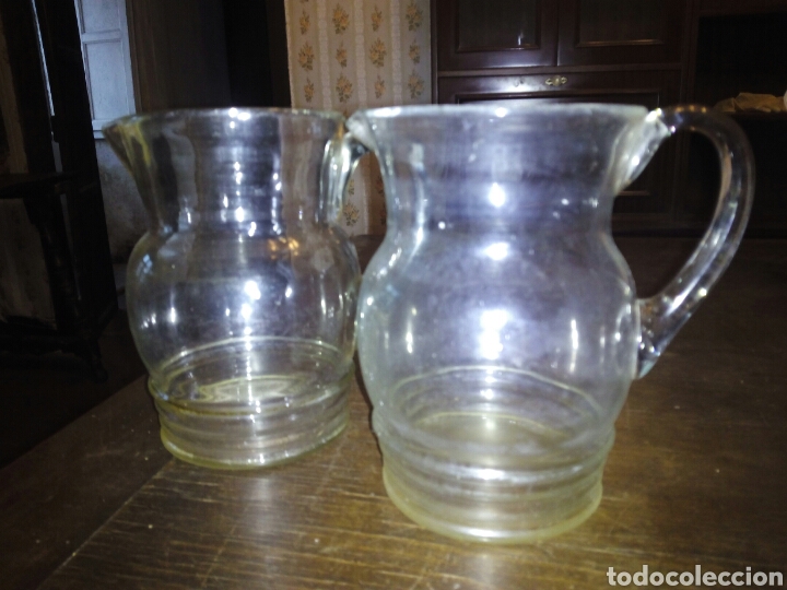 Segunda mano: 2 jarras de cristal soplado - Foto 2