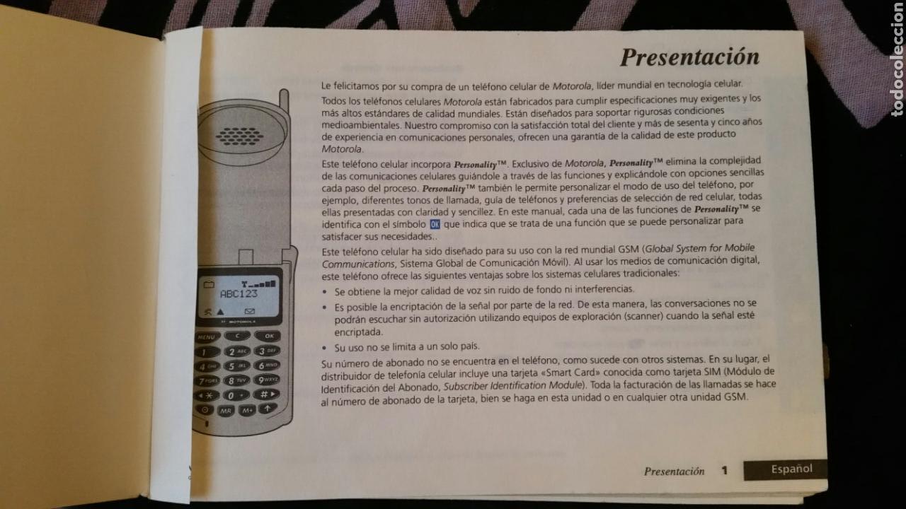 Segunda mano: Manual de uso Motorola StarTac a&ntilde;o 1996 - Foto 3