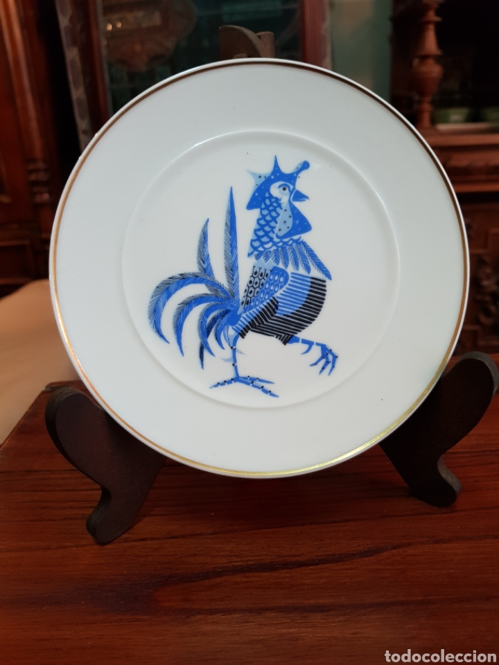 Segunda mano: PLATO BIDASOA CON GALLO 16 CM DIAMETRO - Foto 1