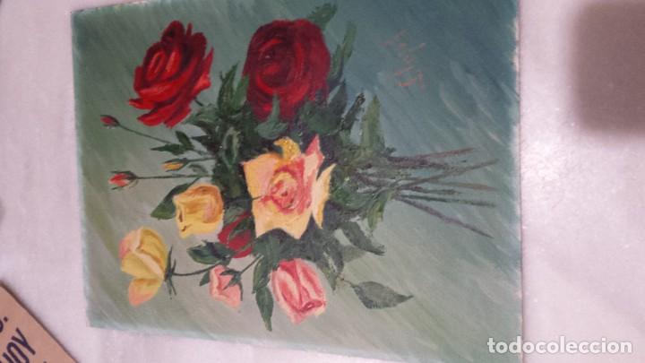 Segunda mano: Pintura al oleo ramo de flores. - Foto 3