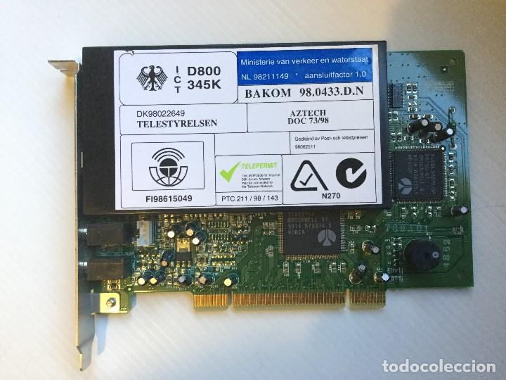 Segunda mano: M&oacute;dem Aztech mdp3858sp PCI 56 K - Foto 2