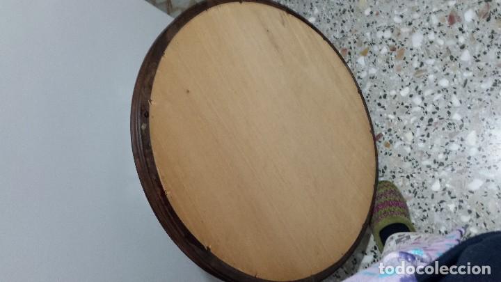 Segunda mano: Espejo con marco de madera redondo. - Foto 4