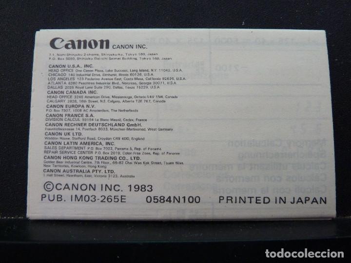 Segunda mano: CALCULADORA CANON LS-704 - Foto 7