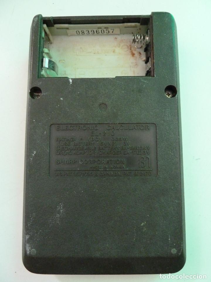 Segunda mano: CALCULADORA SHARP EL-210 - Foto 2