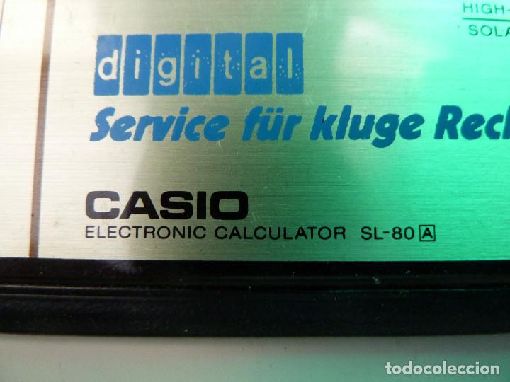 Segunda mano: CALCULADORA CASIO SL-80A - Foto 5