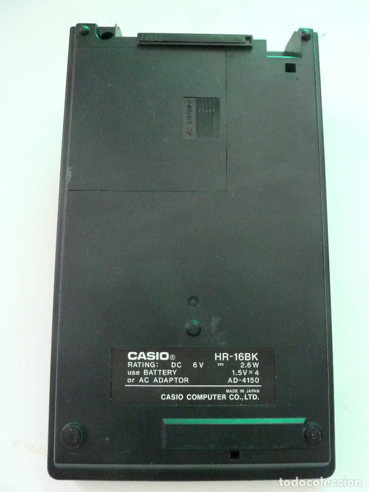 Segunda mano: CALCULADORA CASIO HR-16BK - Foto 4