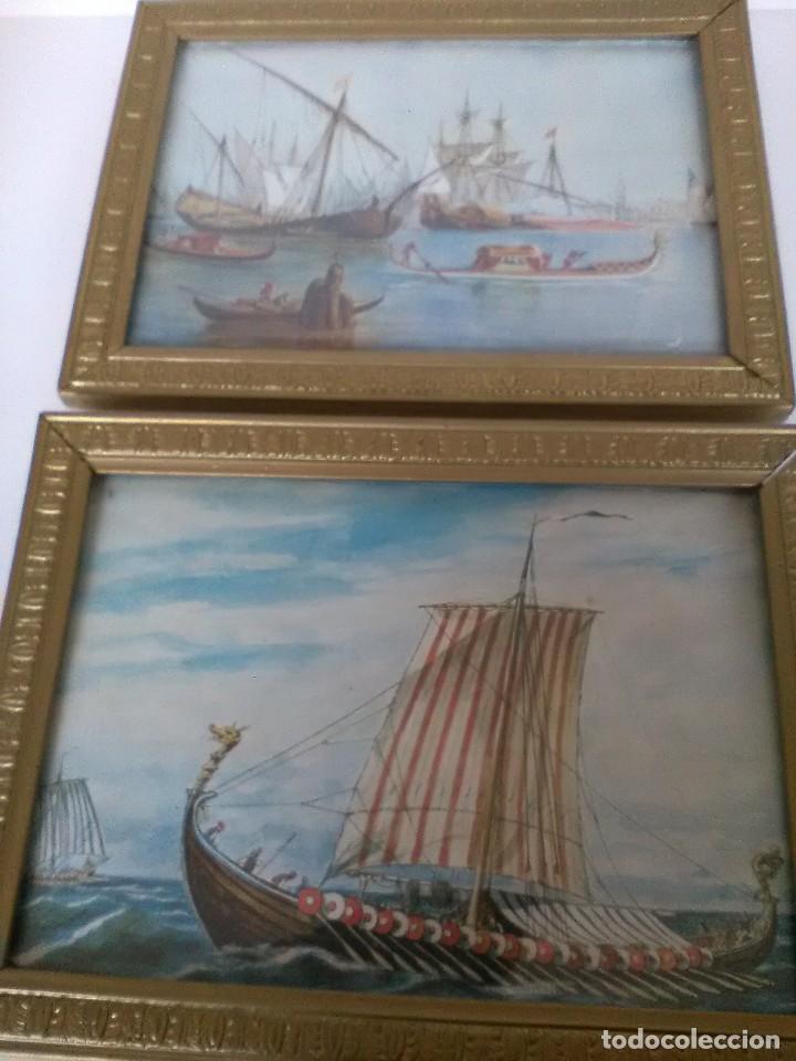 Segunda mano: Lote de 2 cuadros de barcos - Foto 1