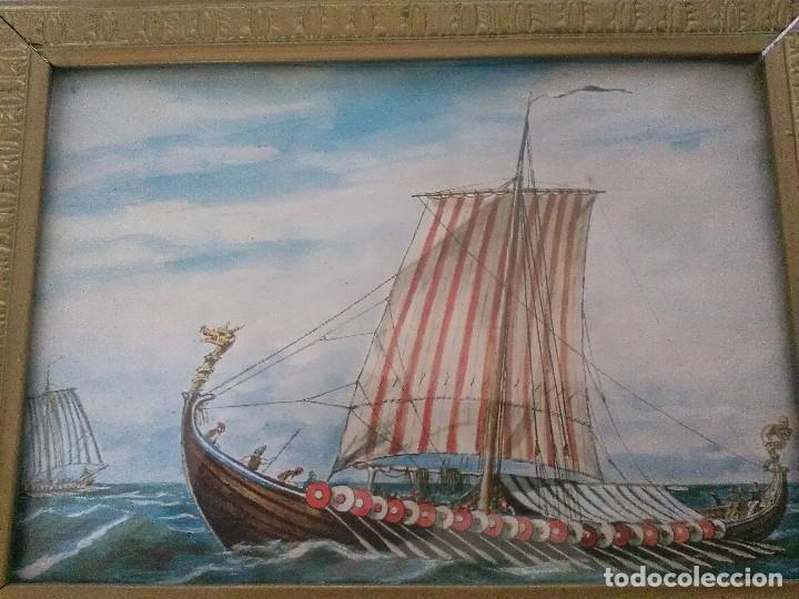 Segunda mano: Lote de 2 cuadros de barcos - Foto 2