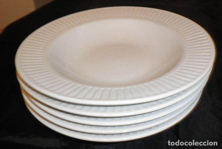 Segunda mano: cinco platos ondos porcelana inglesa - Foto 1