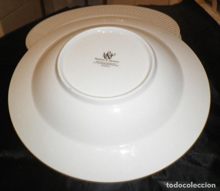 Segunda mano: cinco platos ondos porcelana inglesa - Foto 3