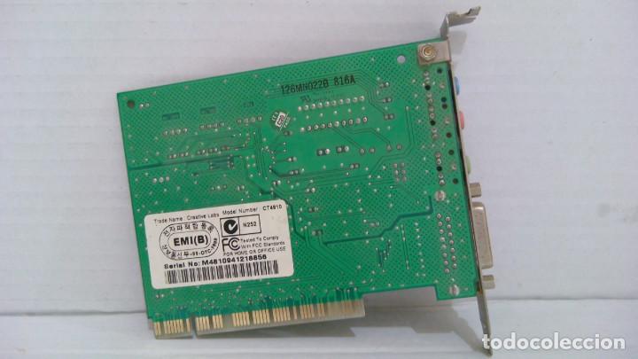 Segunda mano: TARJETA DE SONIDO CREATIVE LABS CT4810 - Foto 3
